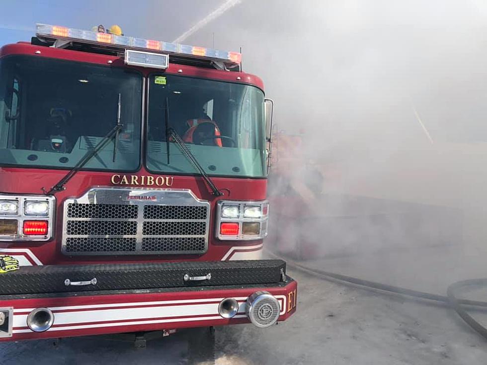 Fire Destroys Lee Merchant Signs in Caribou