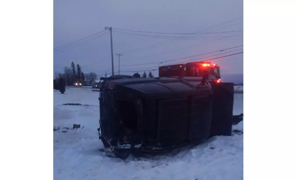 Rollover Accident on New Sweden Road, Caribou, Maine