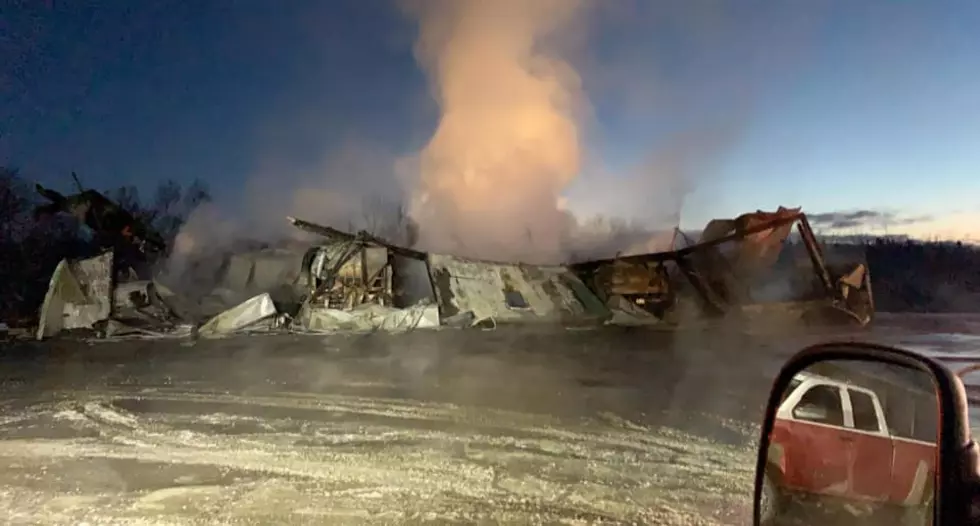 Fire Destroys Maine DOT Garage in Fort Fairfield, Maine