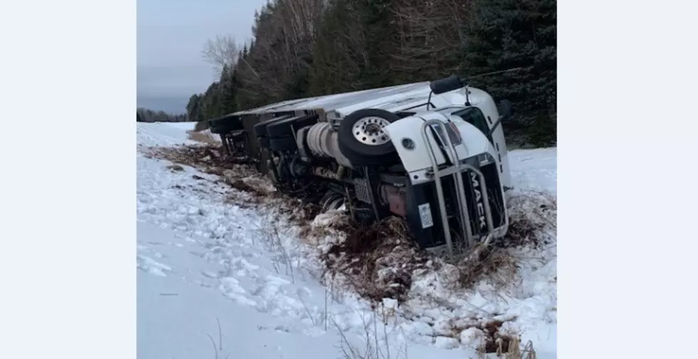 Tractor Trailer Crash on I-95, Dyer Brook, Maine