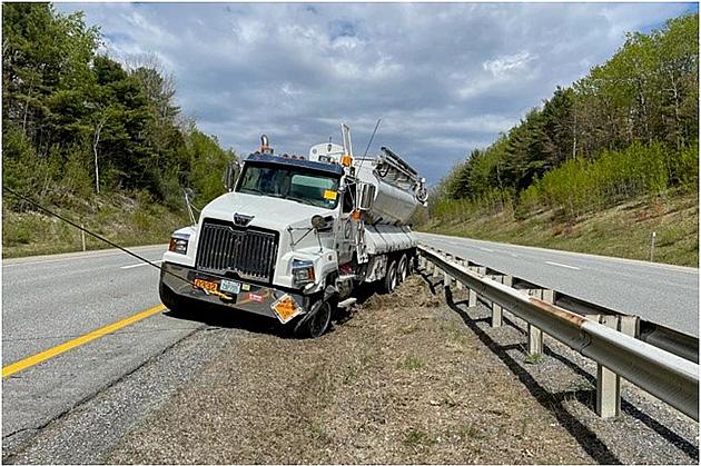 Tractor Trailer Hauling Explosives Crashes on I-95, Sabuttus, Maine