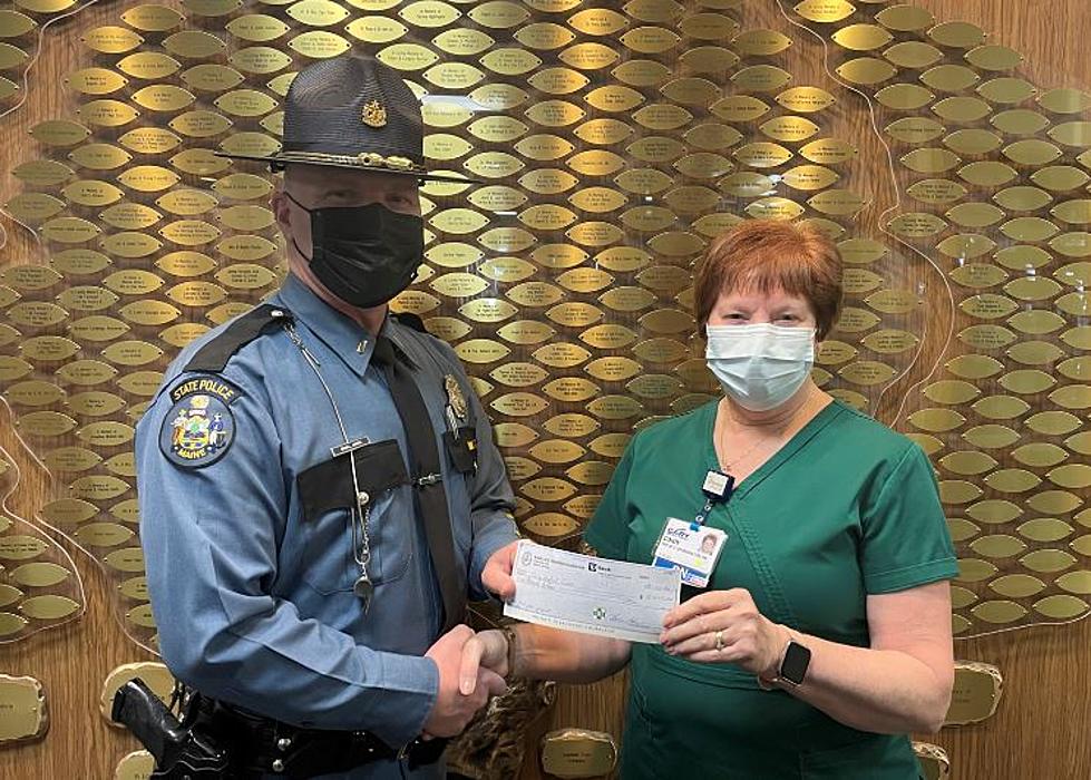 Maine State Police Donate $5,000 to Pink Aroostook