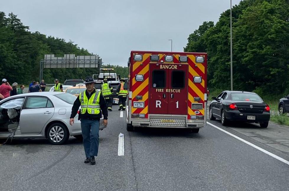 10-Vehicle Crash on I-95 in Bangor, Maine