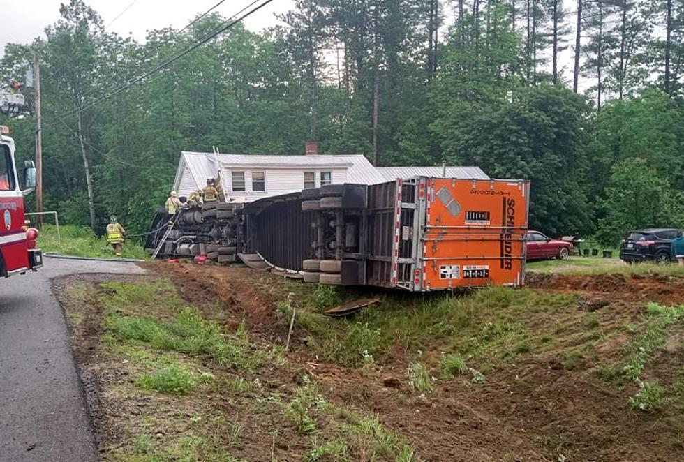 Tractor-Trailer Crashes into Home on Main Street in Dixfield