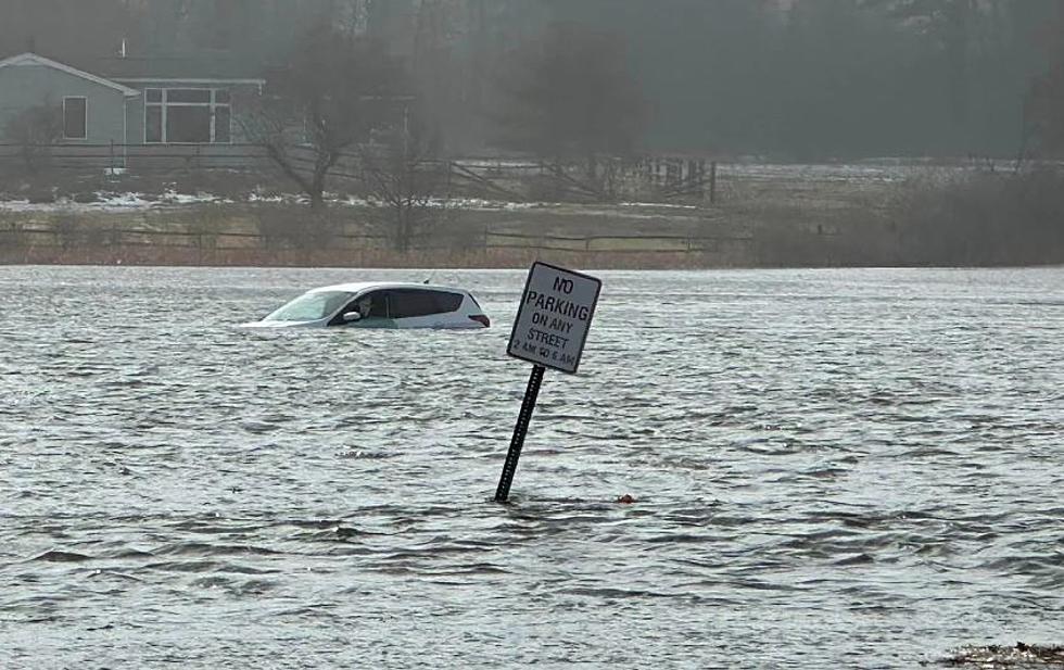 Driver Rescued after Car Submerged in Water during Storm in Maine
