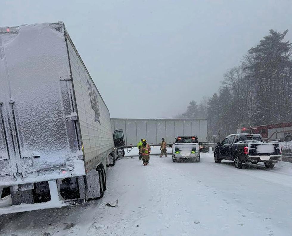 I-95 Blocked after Two Tractor Trailers Collided in Maine