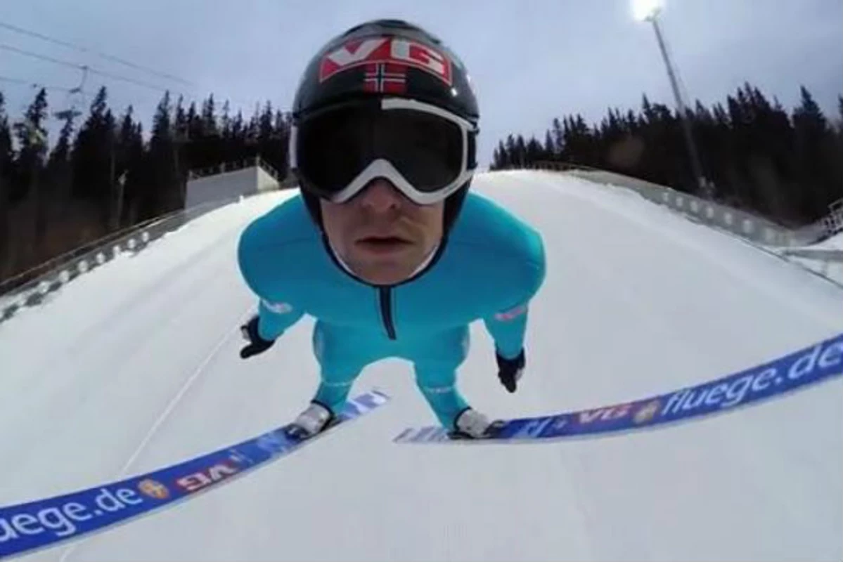 Unbelievably Cool and Kind of Funny GoPro Ski Jump [VIDEO]