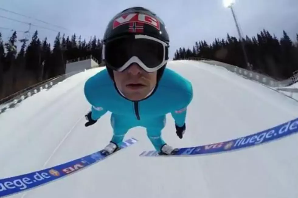 Unbelievably Cool and Kind of Funny GoPro Ski Jump [VIDEO]