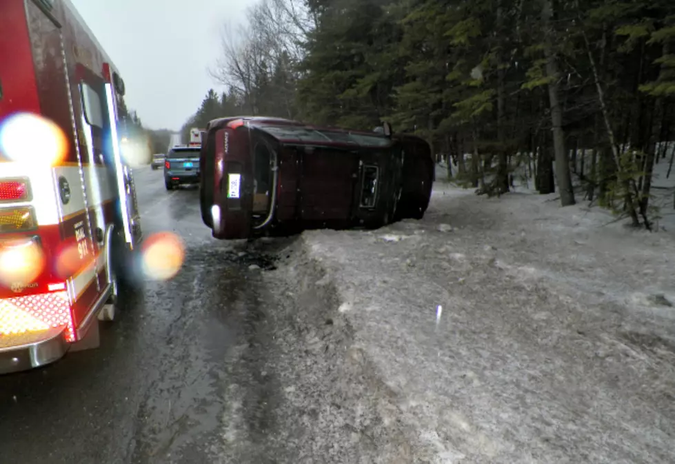 Icy Road Leads to Rollover Crash Near Madawaska Lake