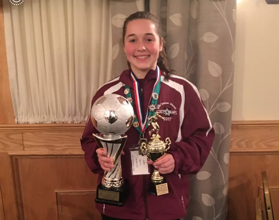 Easton Teen is Elks Soccer Shoot Champion