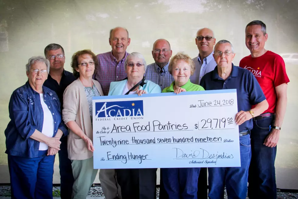 Acadia FCU Donates Nearly $30k Before a Crowd of 400