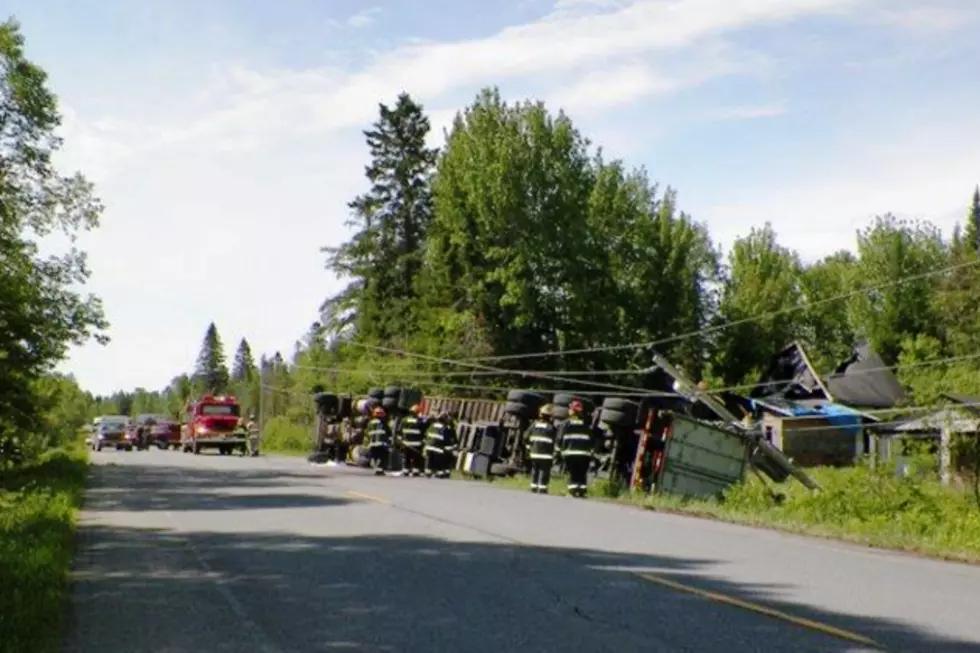 New Brunswick Trucker Injured in Northern Maine Crash