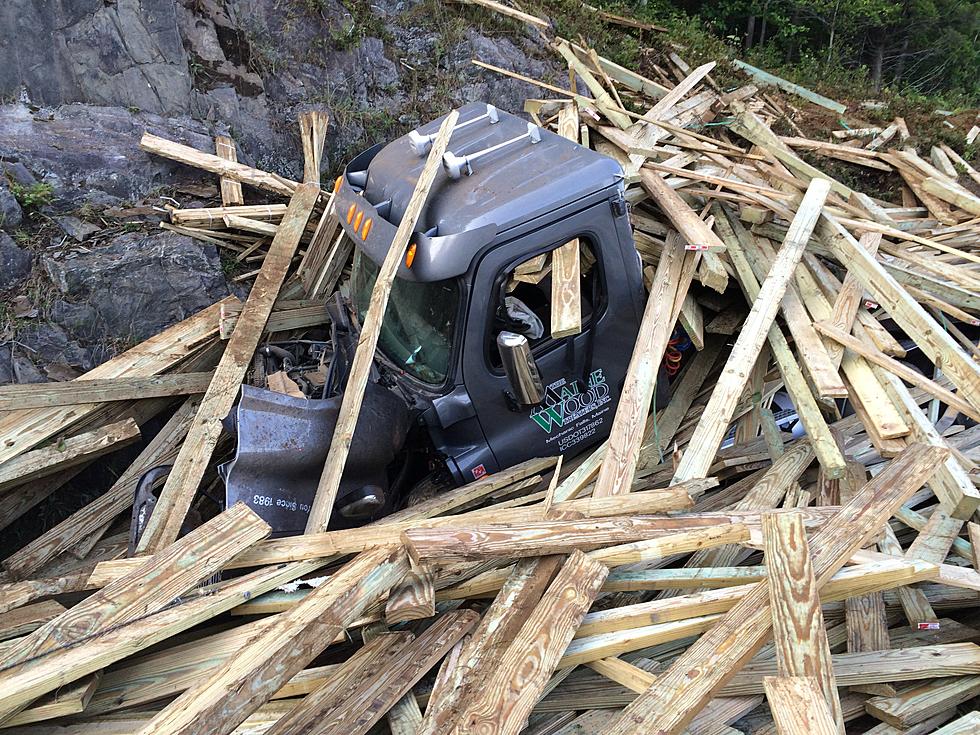Driver Escapes Crash on I-95 That Spills 45 Tons of Lumber