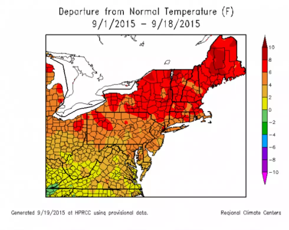 Warmest September on Record in Northern Maine (So Far)