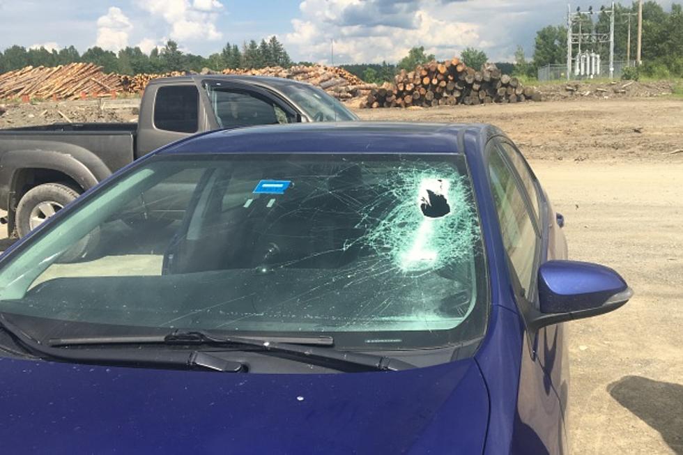 Trailer Hitch Crashes Through Windshield, Injuring Driver
