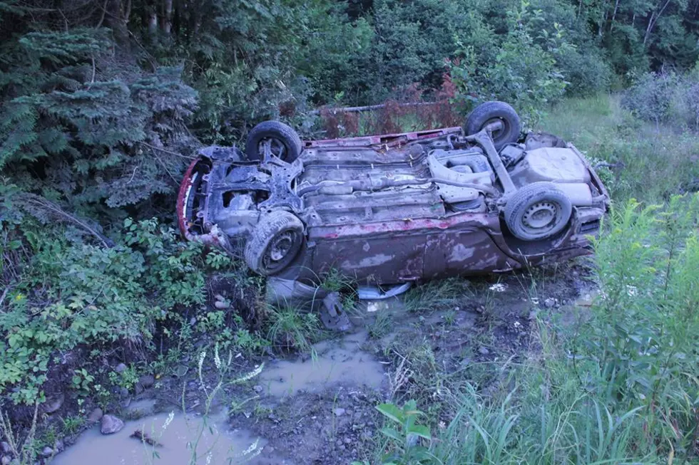 Car Rolls Down Embankment in Aroostook County, Young Woman Injured