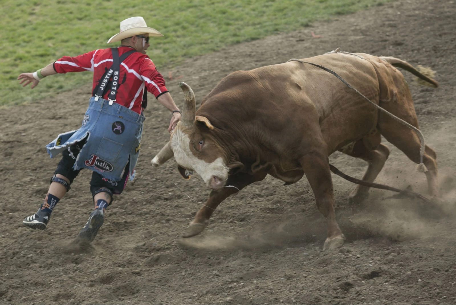 The Difference Between A Bull Fighter And Rodeo Clown
