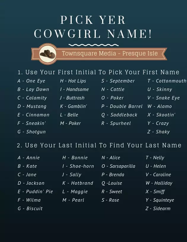 Find Your Cowgirl Name Here Just In Time For Boots N&#8217; Bulls!