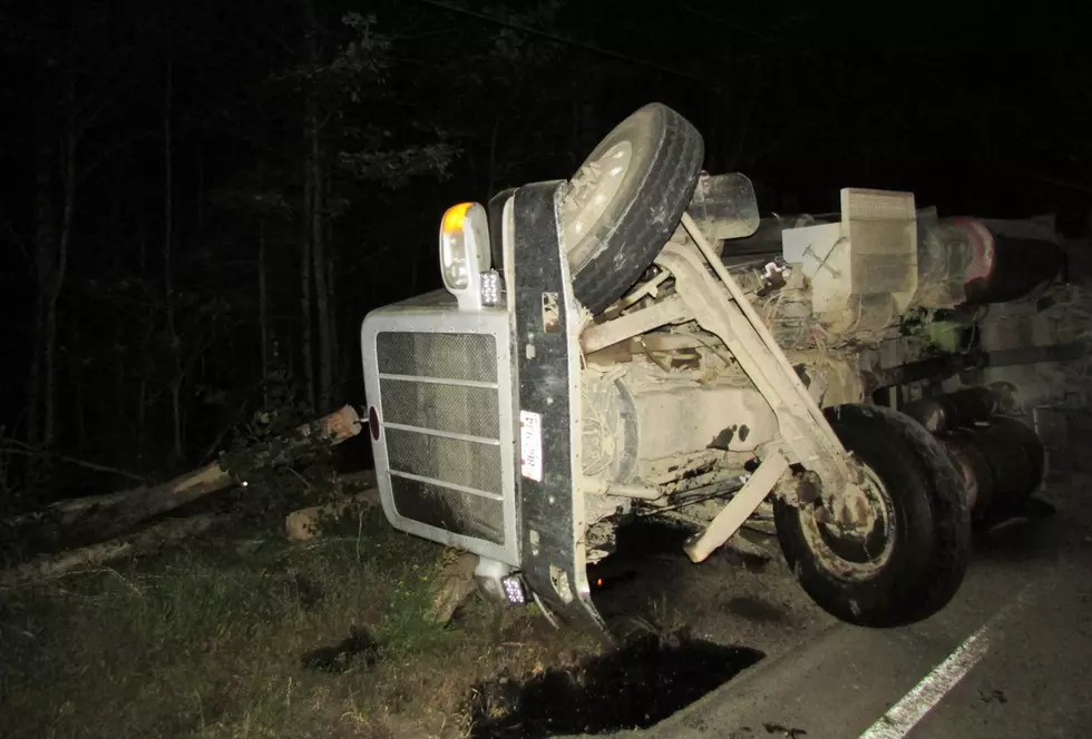 Log Truck Crash in New Limerick