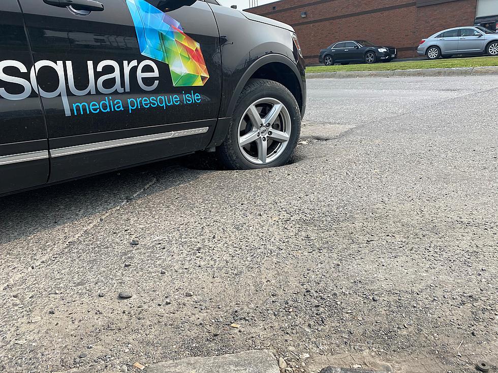Update: The Pothole at Walmart in Presque Isle! It is Bigger!