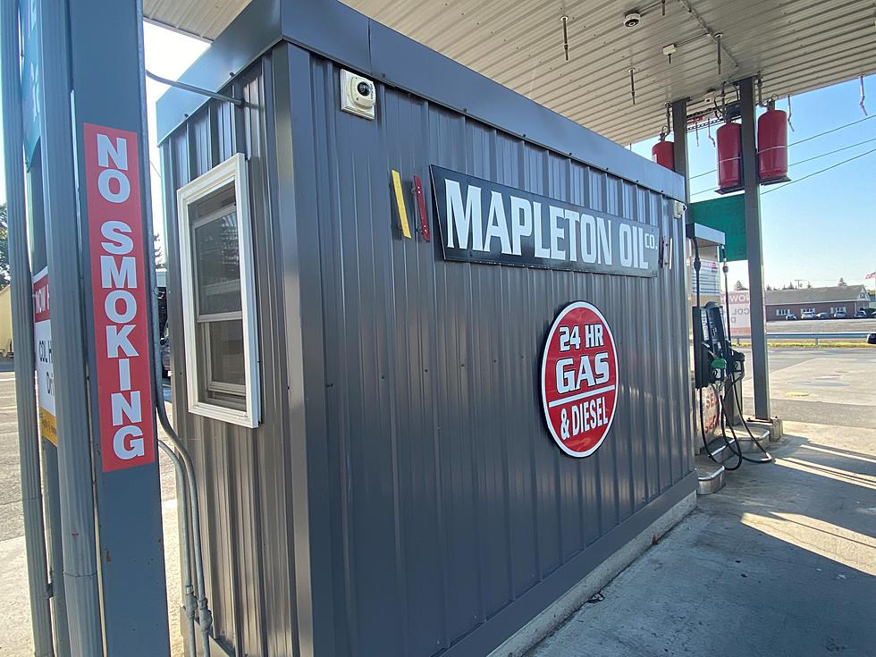 Watch as Lady Unloads Her Garbage at Presque Isle Gas Station