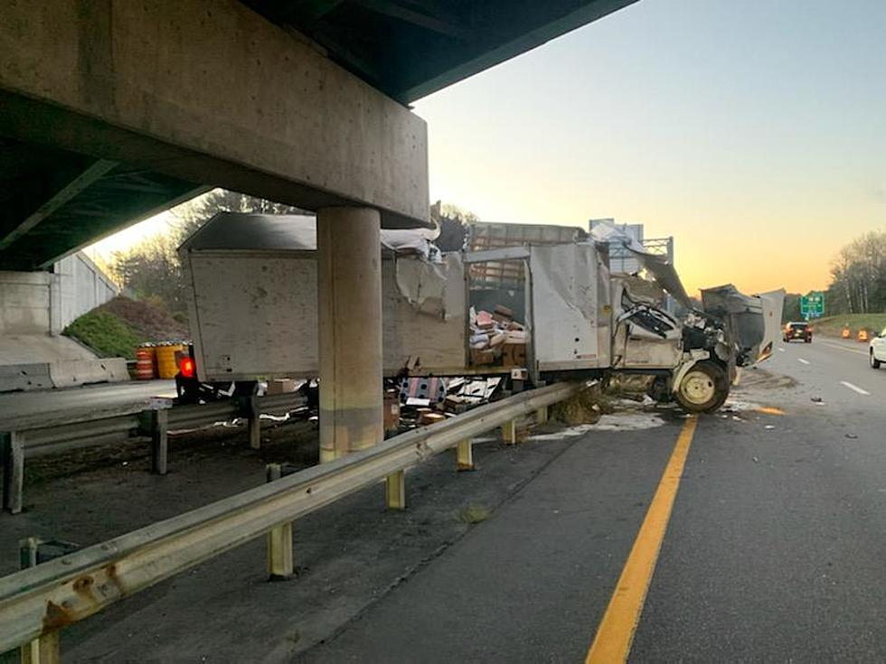 Driver Injured When Delivery Truck Crashes on Maine Turnpike