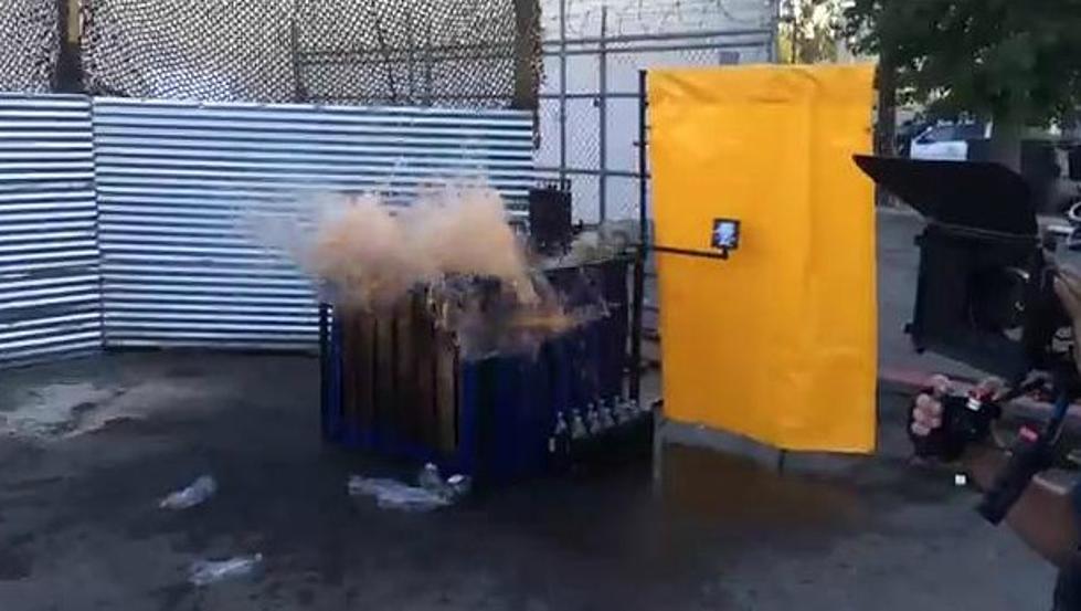 Watch What Happens When You Mix a Mentos Suit and a Diet Coke Dunk Tank [VIDEO]
