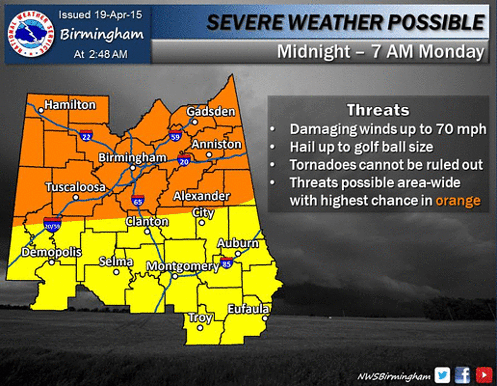 Severe Weather Likely Across Alabama Today and Tonight [VIDEO]