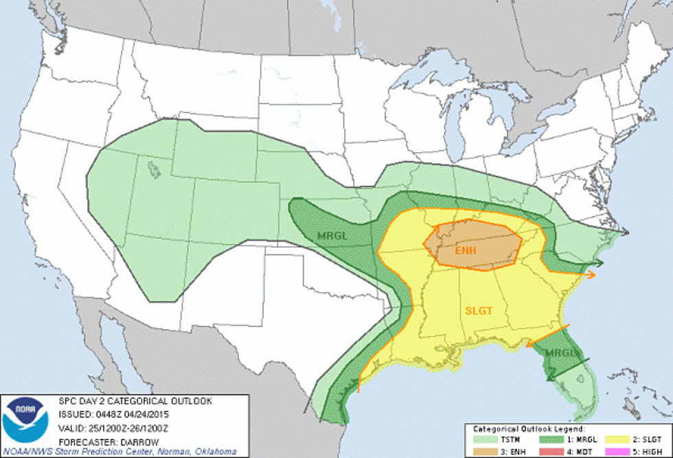 Severe Storms Possible in Alabama Tomorrow [VIDEO]
