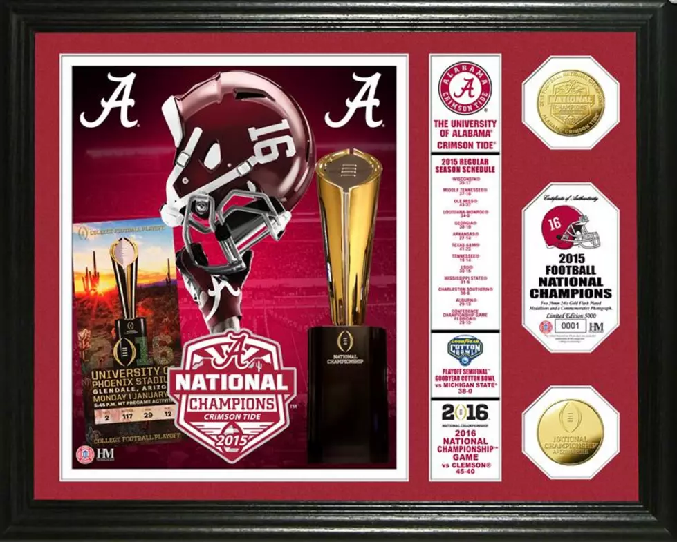 Win This Alabama Highland Mint Collectible Commemorating 16th National Championship