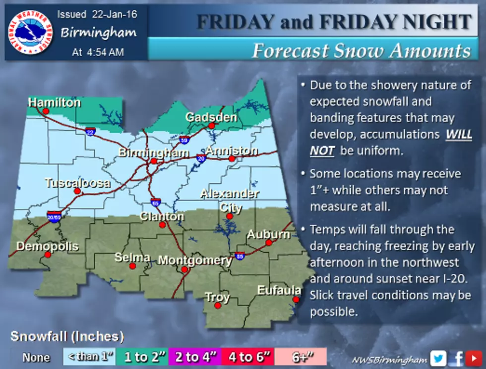 Winter Weather, Snow to Impact West Alabama Today [VIDEO]