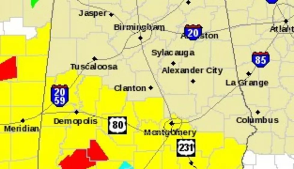 Tornado Watch in Effect for Some Alabama Counties Until 9 PM on Monday