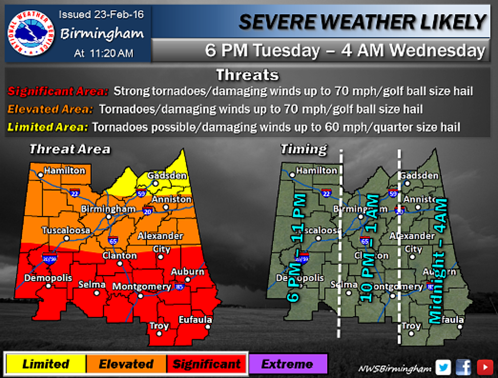 Significant Risk for Severe Storms Across Alabama Today [VIDEO]