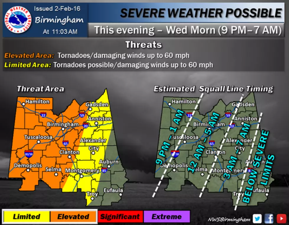 Significant Severe Weather Event to Impact Tuscaloosa and West Alabama Today [UPDATED]
