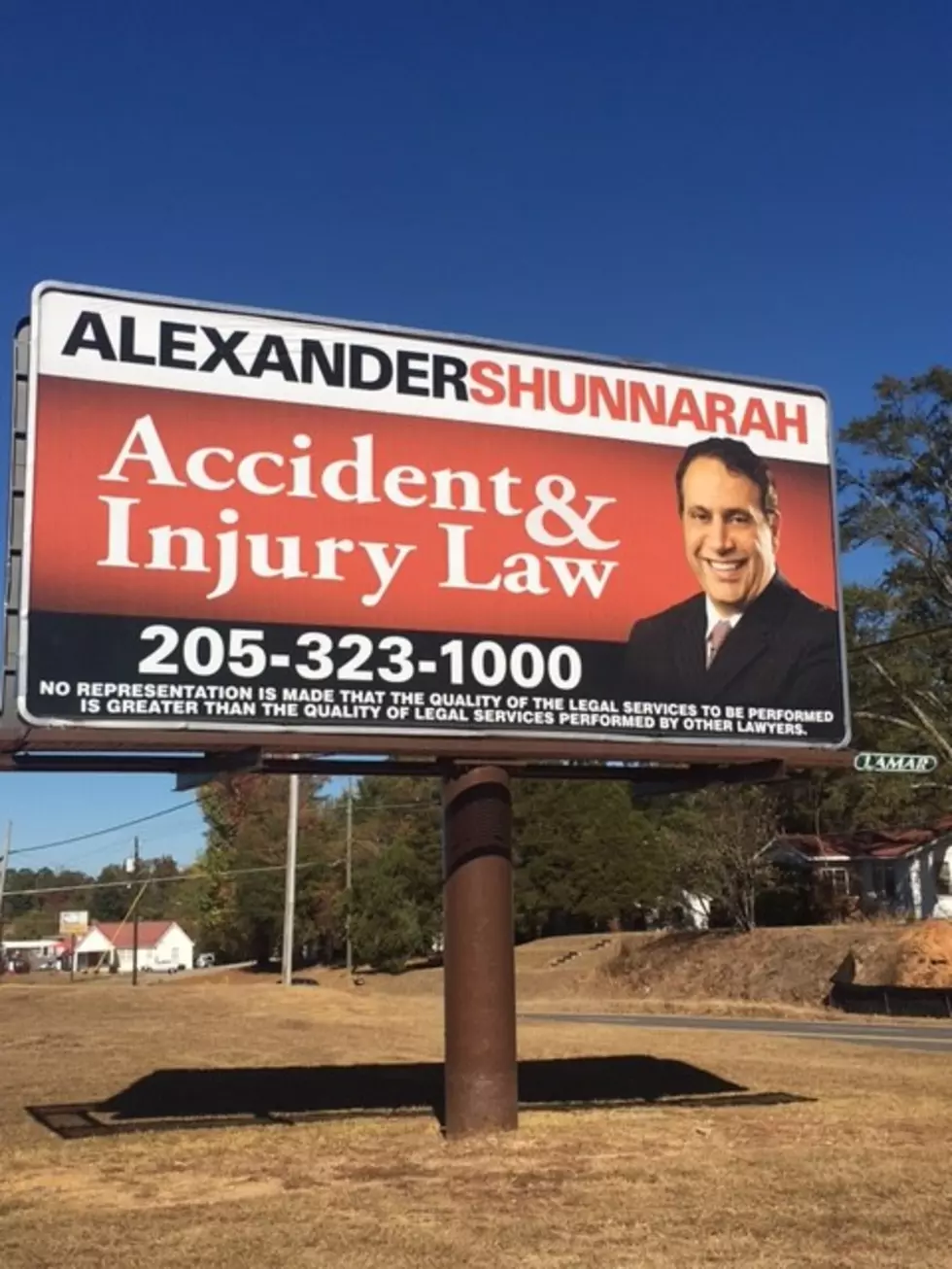 The Actual Number Of Alexander Shunnarah Signs From T-Town To The Georgia Line Is?