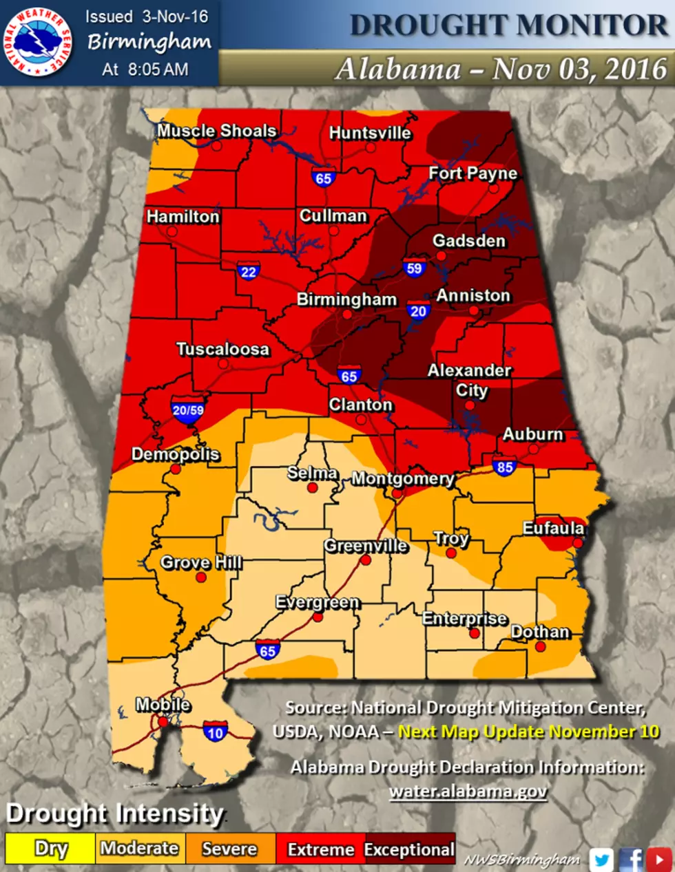 Red Flag Warning in Effect as Extreme Drought Conditions Continue Across Alabama