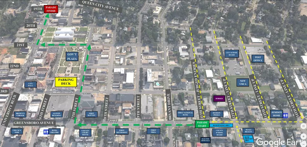 West Alabama Christmas Parade Announces New Route for 2016 [MAP]