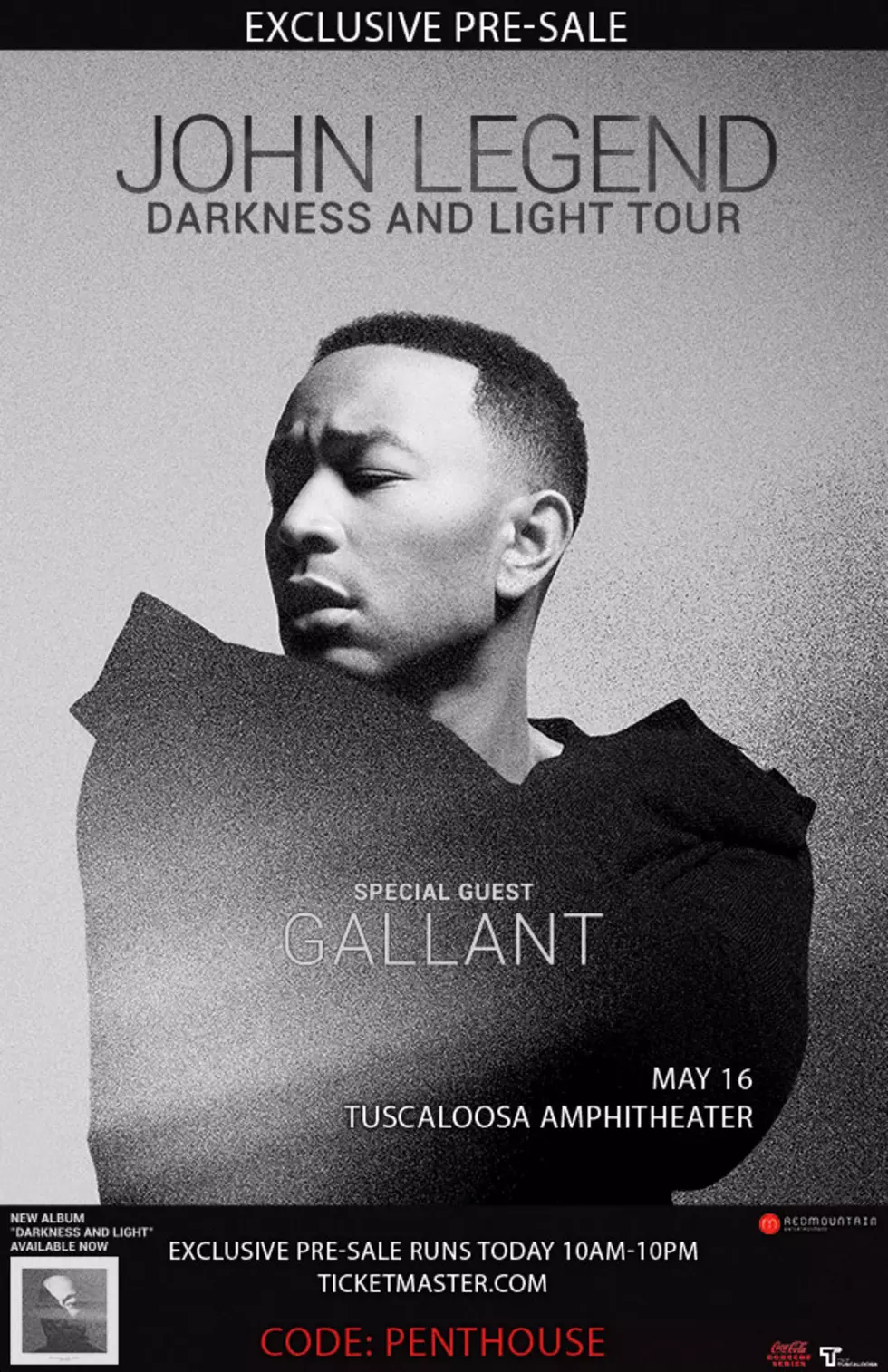 Score Advance Tickets to See John Legend at the Tuscaloosa Amphitheater with Our Exclusive Pre-Sale Code!