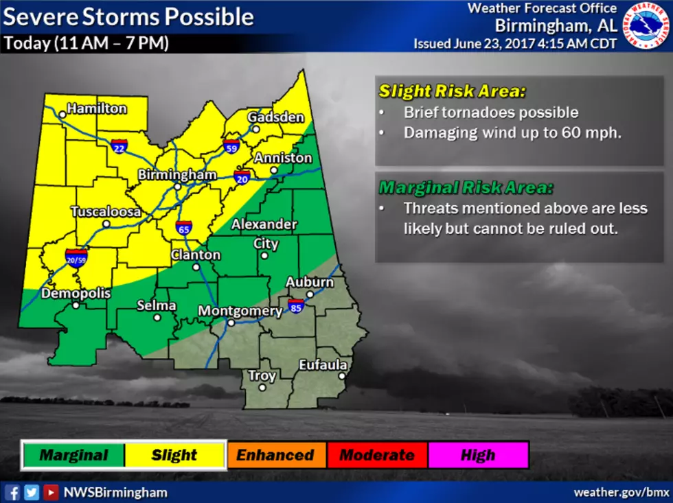 Severe Storms Possible Today [VIDEO]