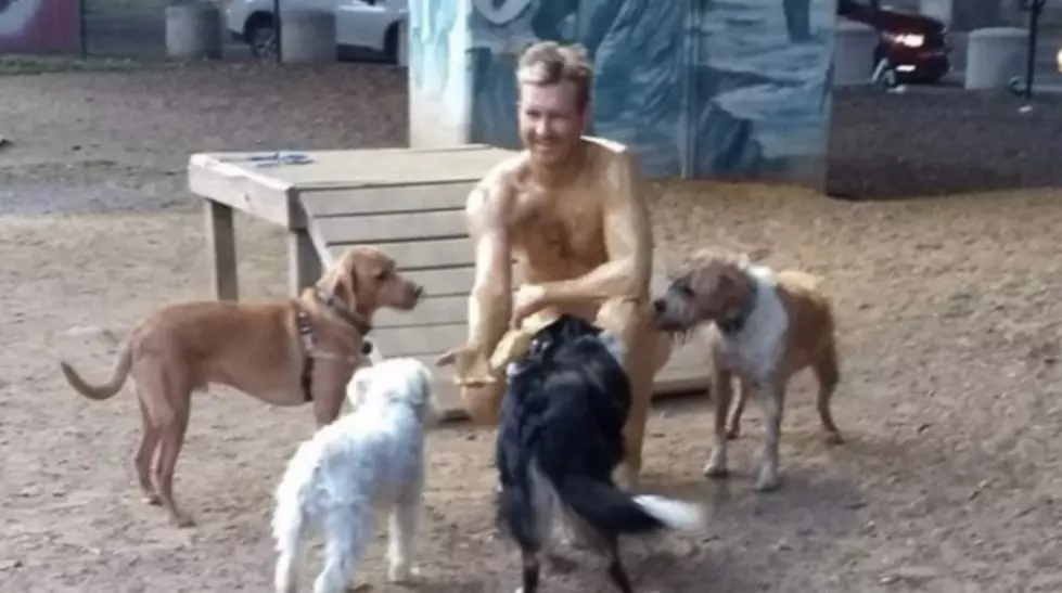 Man Covers Himself In Peanut Butter, visits dog park, for losing in his Fantasy Football League