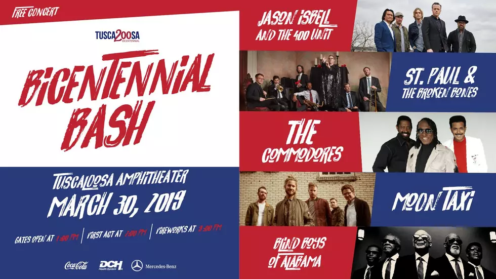 Schedule Announced for Bicentennial Bash at Tuscaloosa Amphitheater