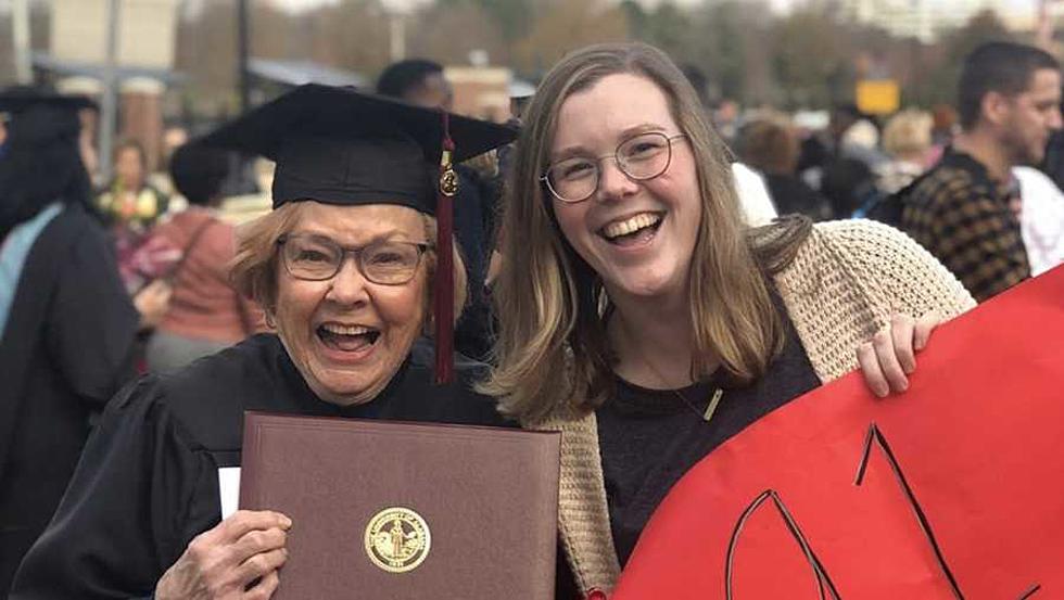 Your Newest Graduate: 91 year-old Jaqueline Tucker