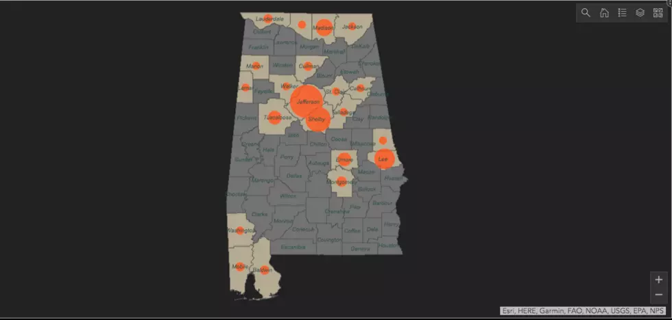 COVID-19 Cases in Tuscaloosa County Rise to 6, 131 Statewide