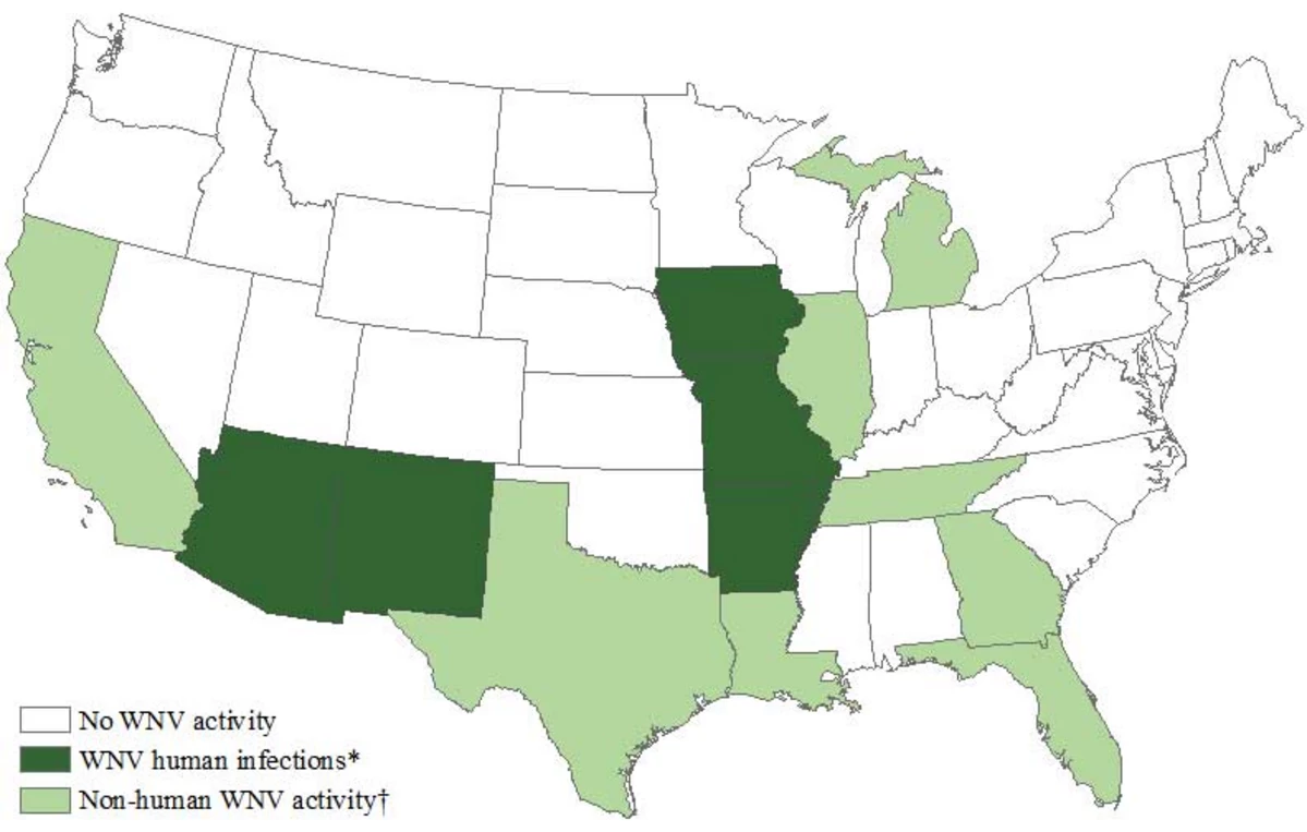 West Nile Virus on the rise in southern states.