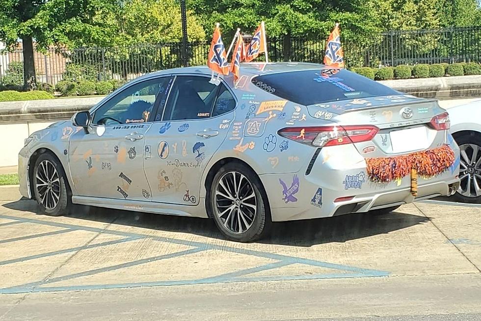Ridiculous Car with Dozens of Auburn Stickers Seen in Tuscaloosa