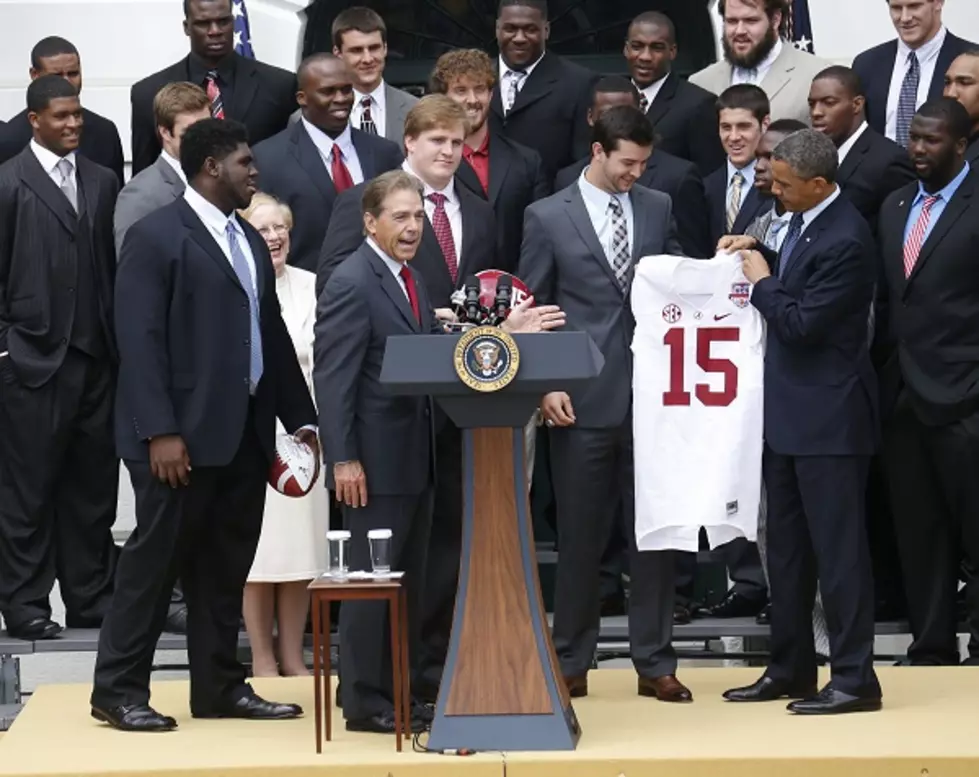 Nick Saban at the White House – Caption This Photo