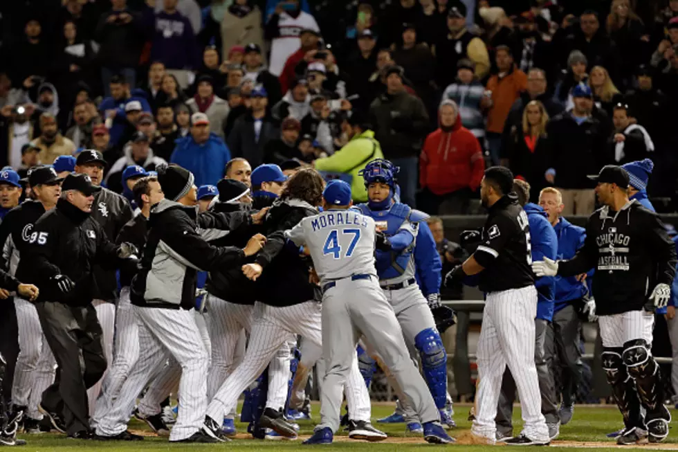 Benches Clear During Royals-White Sox Game