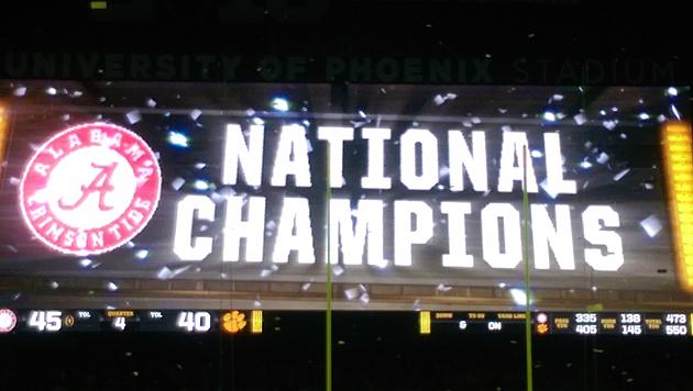 WATCH: Alabama Players Celebrate National Championship Win Over Clemson