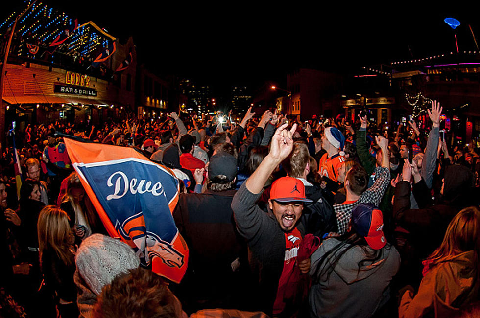 Bronco Fans Celebrate Super Bowl Win in Denver Streets