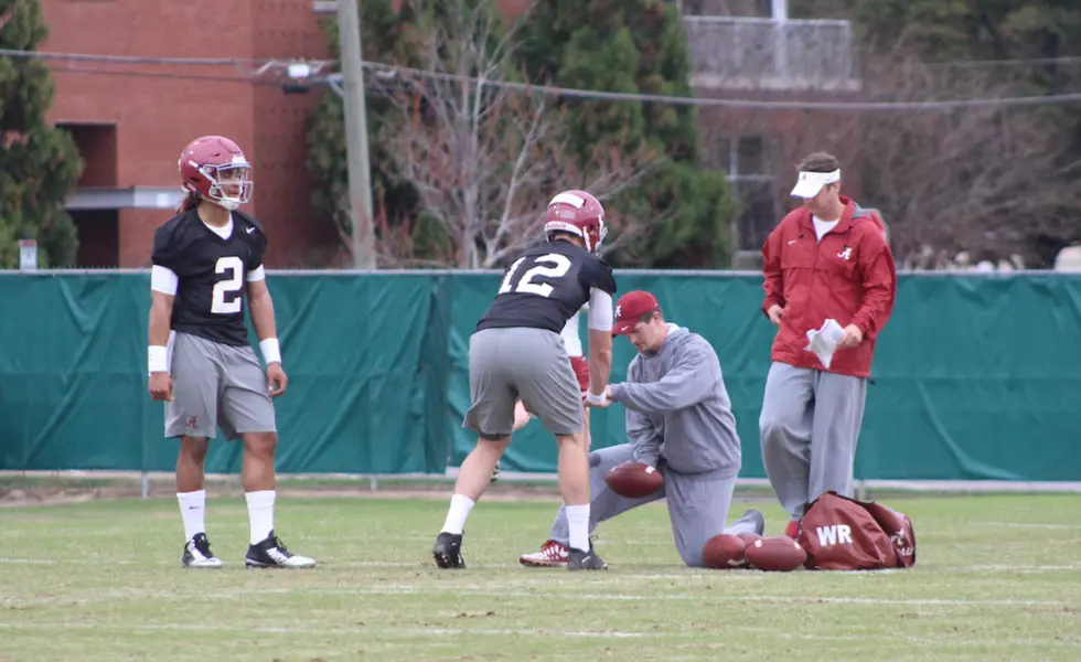 Watch the Alabama QBs Throw During First Spring Football Practice [VIDEOS]
